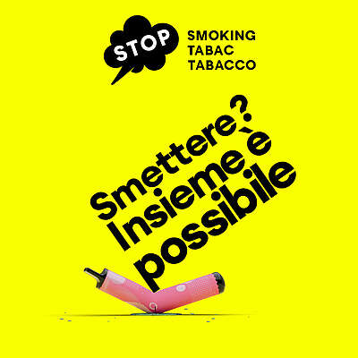 Immagine stop-tabacco 1080x1080px: stop al fumo (sigaretta elettronica)