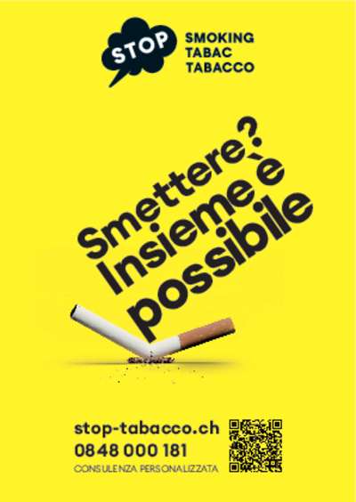 [Translate to Italiano:] Flyer stop-tabacco A6: smettere di fumare (sigaretta)